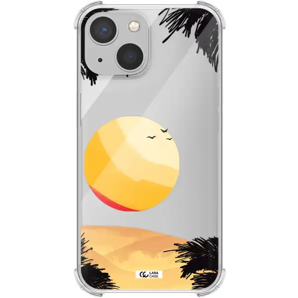 Sunset On The Beach Apple iPhone 13 mini Clear PC Case