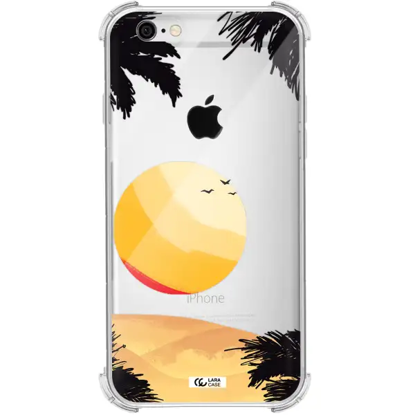 Sunset On The Beach Apple iPhone 6 Clear PC Case