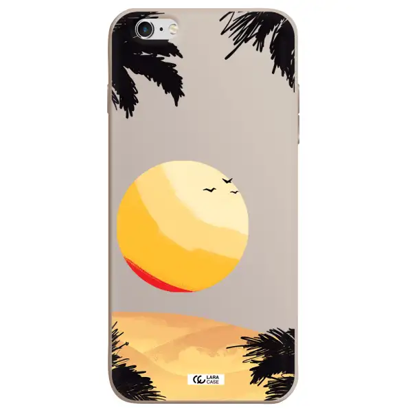 Sunset On The Beach Apple iPhone 6 plus Silicone Stone Case