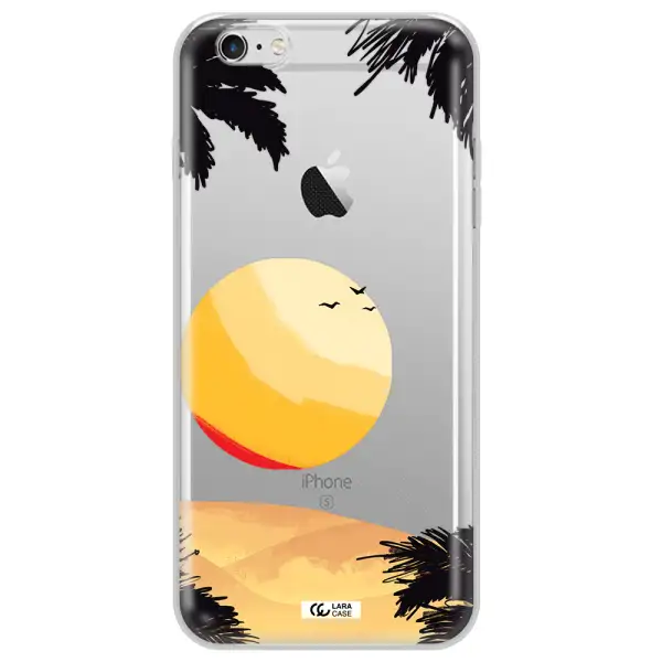 Sunset On The Beach Apple iPhone 6 s plus Clear TPU Case