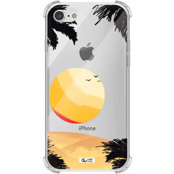 Sunset On The Beach Apple iPhone 8 Clear PC Case