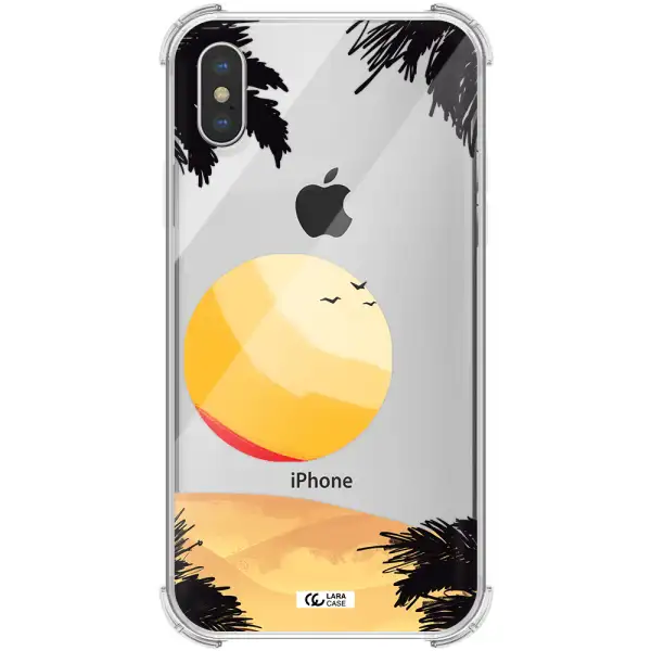 Sunset On The Beach Apple iPhone XS Clear PC Case