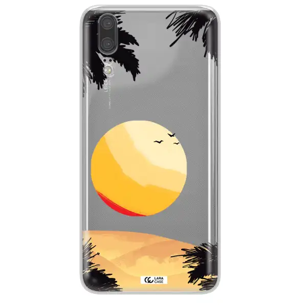 Sunset On The Beach Huawei P20 Clear TPU Case