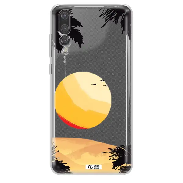 Sunset On The Beach Huawei P20 Pro Clear TPU Case