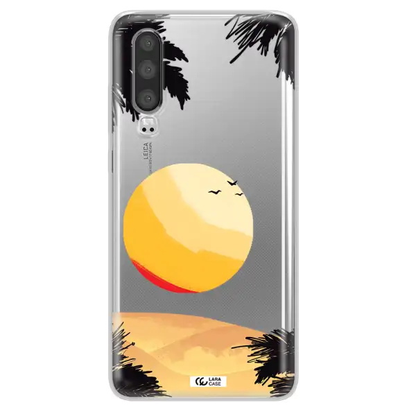 Sunset On The Beach Huawei P30 Clear TPU Case