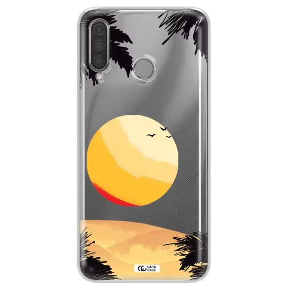 Sunset On The Beach Huawei P30 Lite Clear TPU Case