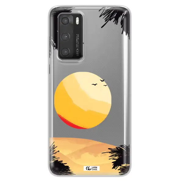 Sunset On The Beach Huawei P40 Clear TPU Case