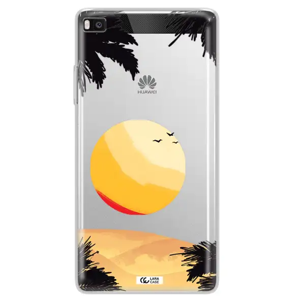 Sunset On The Beach Huawei P8 Clear TPU Case