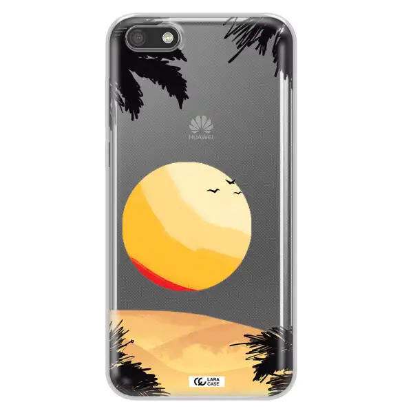 Sunset On The Beach Huawei Y5 2018 Clear TPU Case