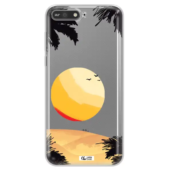 Sunset On The Beach Huawei Y6 2018 Clear TPU Case