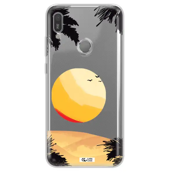 Sunset On The Beach Huawei Y6 2019 Clear TPU Case