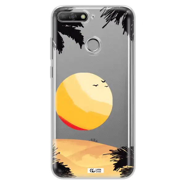 Sunset On The Beach Huawei Y6 Prime 2018 Clear TPU Case