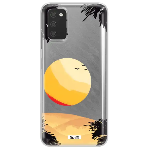 Sunset On The Beach Samsung A03S Clear TPU Case