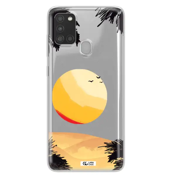 Sunset On The Beach Samsung A21S Clear TPU Case