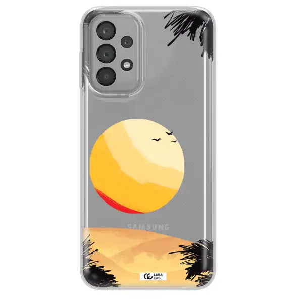 Sunset On The Beach Samsung A23 Clear TPU Case