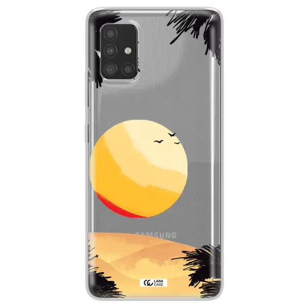 Sunset On The Beach Samsung A51 Clear TPU Case