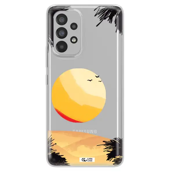 Sunset On The Beach Samsung A53 Clear TPU Case