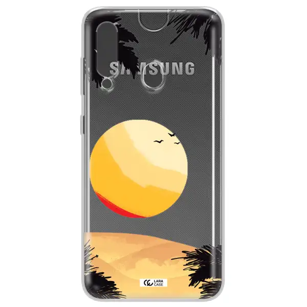 Sunset On The Beach Samsung A60 Clear TPU Case