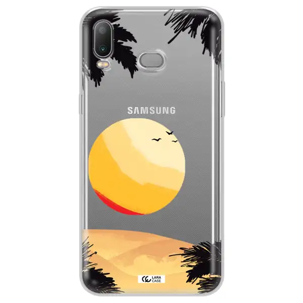 Sunset On The Beach Samsung A6S Clear TPU Case
