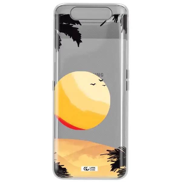 Sunset On The Beach Samsung A80 Clear TPU Case