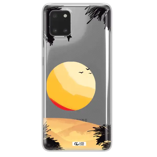 Sunset On The Beach Samsung A81 Clear TPU Case