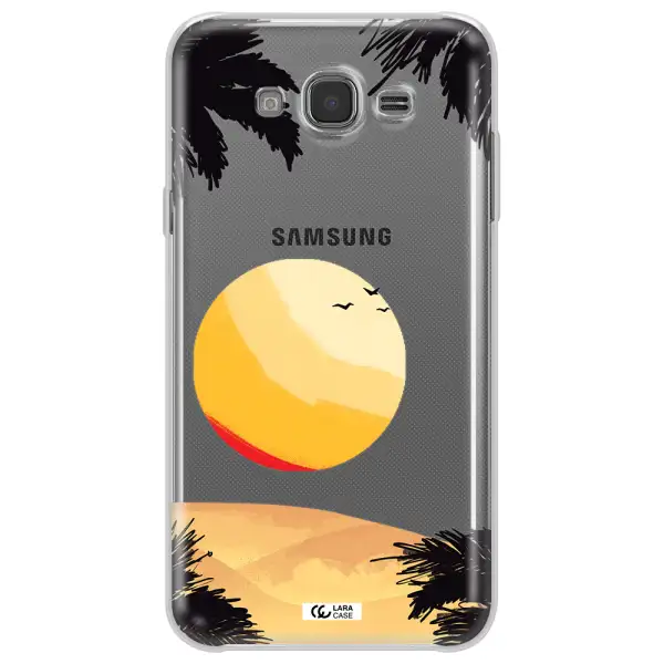 Sunset On The Beach Samsung J7 Clear TPU Case