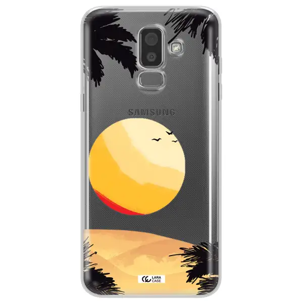 Sunset On The Beach Samsung J8 Clear TPU Case
