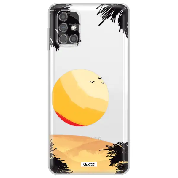 Sunset On The Beach Samsung M31S Clear TPU Case