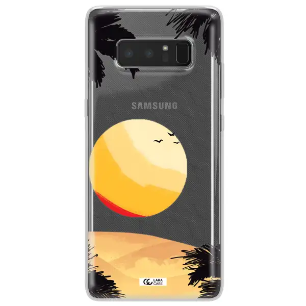 Sunset On The Beach Samsung Note 8 Clear TPU Case