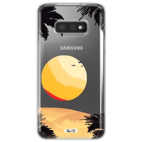 Sunset On The Beach Samsung S10e Clear TPU Case