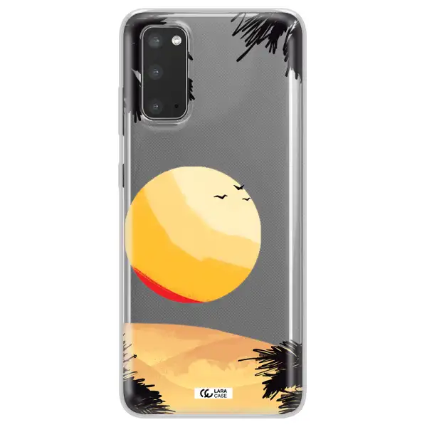 Sunset On The Beach Samsung S20 Clear TPU Case