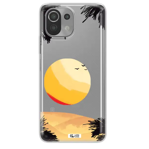 Sunset On The Beach Xiaomi Mi 11 Lite Clear TPU Case