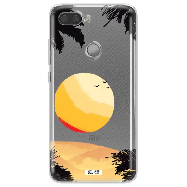 Sunset On The Beach Xiaomi Mi 8 Lite Clear TPU Case