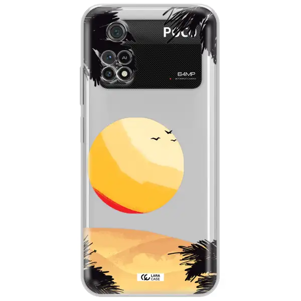Sunset On The Beach Xiaomi Poco M4 Pro 4G Clear Tpu Case