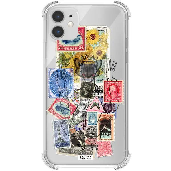 Stamp Collection Apple iPhone 11 Clear PC Case