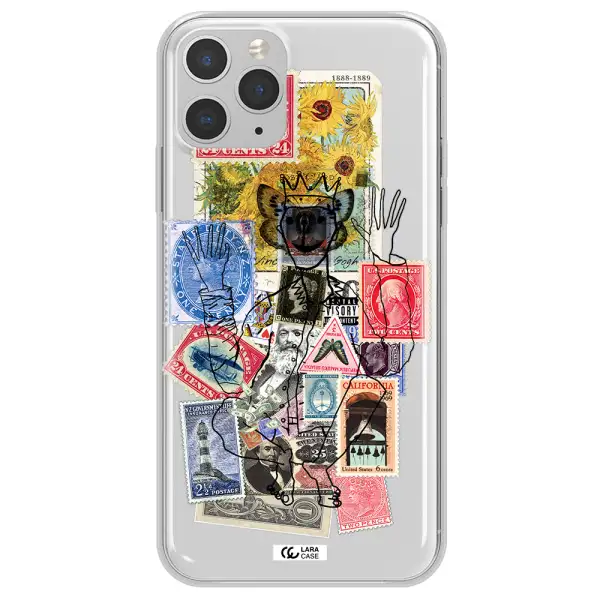 Stamp Collection Apple iPhone 11 pro max Clear TPU Case