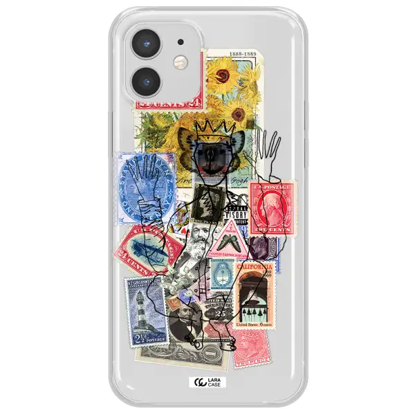 Stamp Collection Apple iPhone 12 Clear TPU Case
