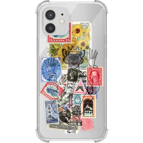 Stamp Collection Apple iPhone 12 mini Clear PC Case