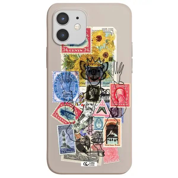 Stamp Collection Apple iPhone 12 mini Silicone Stone Case