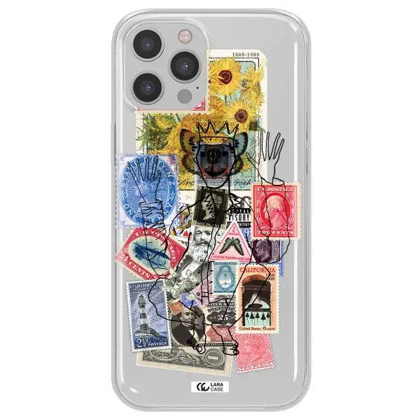 Stamp Collection Apple iPhone 12 pro Clear TPU Case