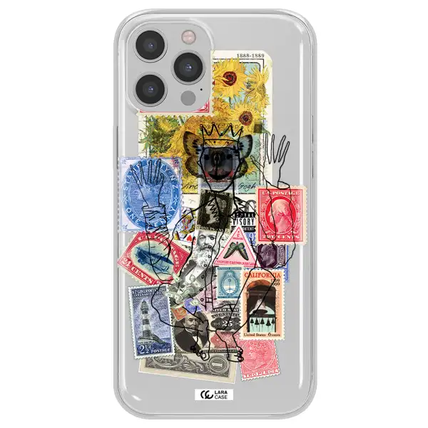 Stamp Collection Apple iPhone 12 pro max Clear TPU Case