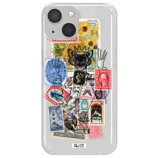 Stamp Collection Apple iPhone 13 Clear TPU Case