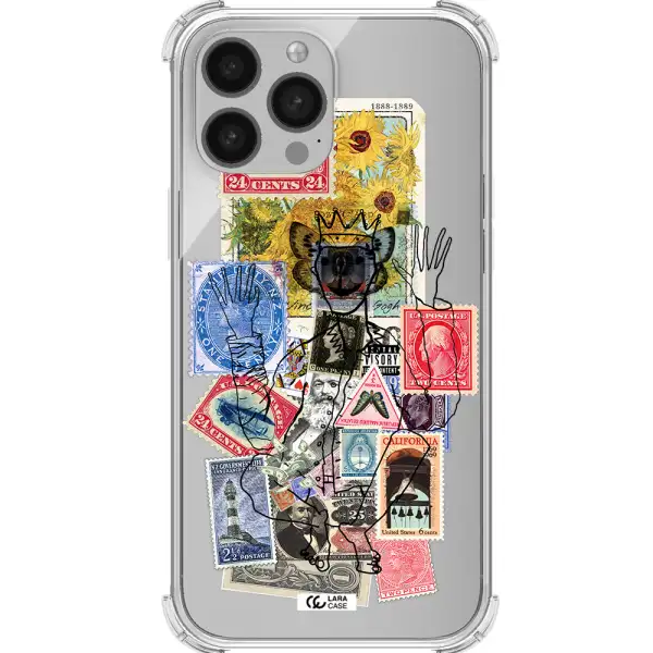 Stamp Collection Apple iPhone 13 Pro Clear PC Case