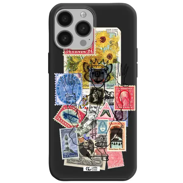 Stamp Collection Apple iPhone 13 Pro Silicone black Case