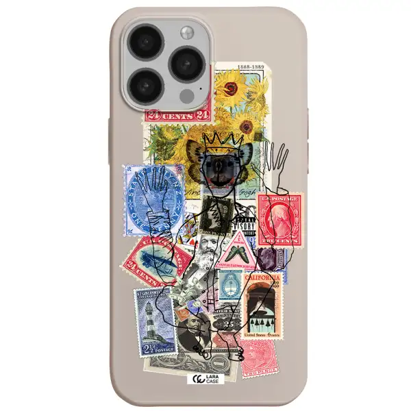 Stamp Collection Apple iPhone 13 Pro Silicone Stone Case
