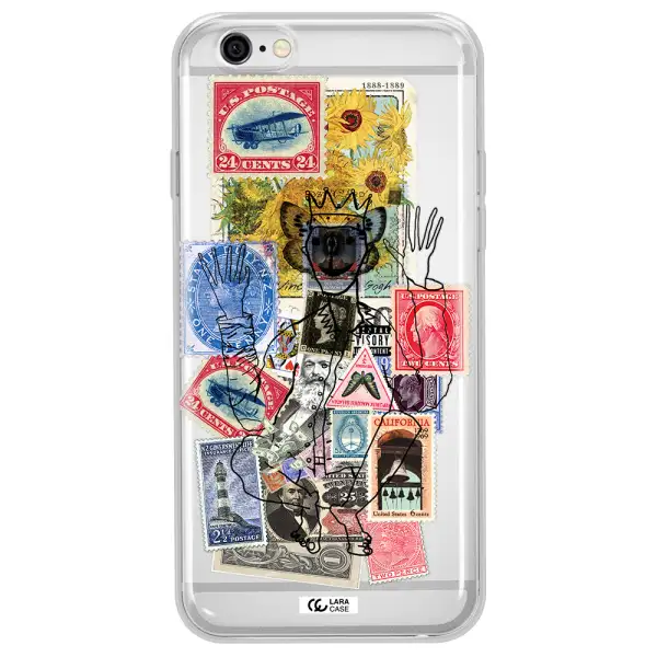 Stamp Collection Apple iPhone 6 plus Clear TPU Case
