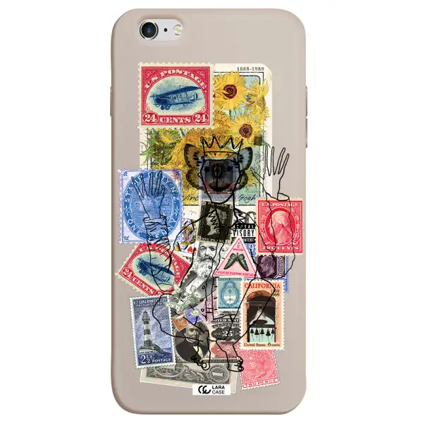 Stamp Collection Apple iPhone 6 plus Silicone Stone Case