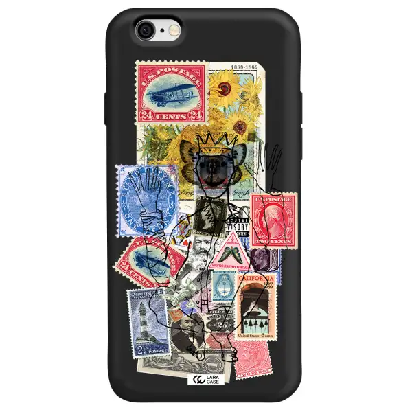 Stamp Collection Apple iPhone 6 Silicone black Case