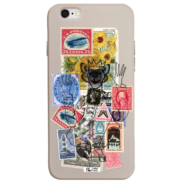 Stamp Collection Apple iPhone 6 Silicone Stone Case