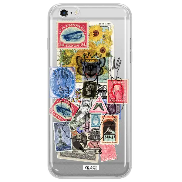 Stamp Collection Apple iPhone 6S Clear TPU Case